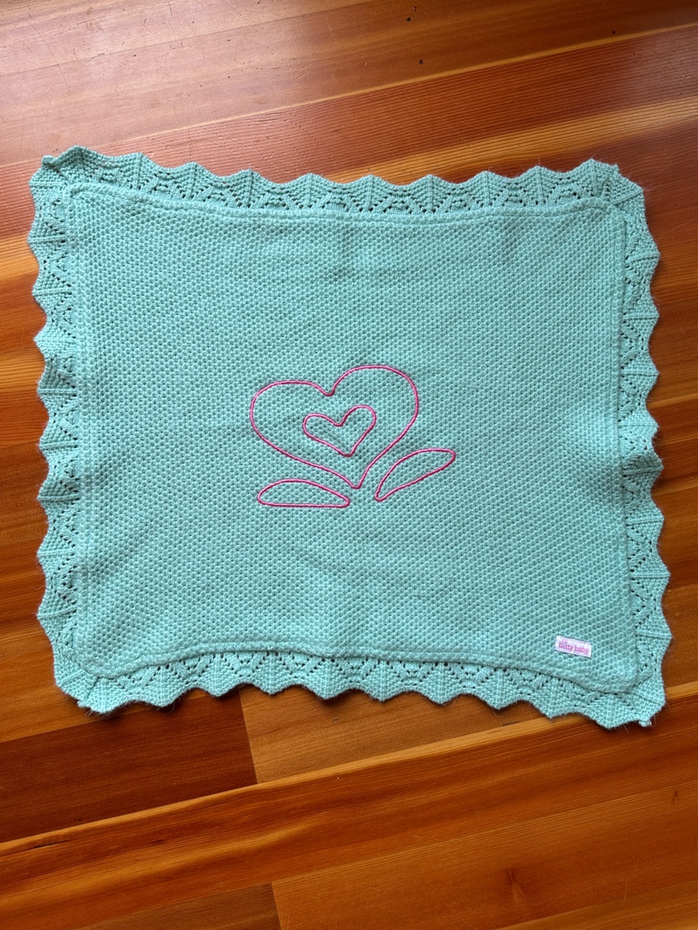 American Girl Bitty Baby Knitted Blanket